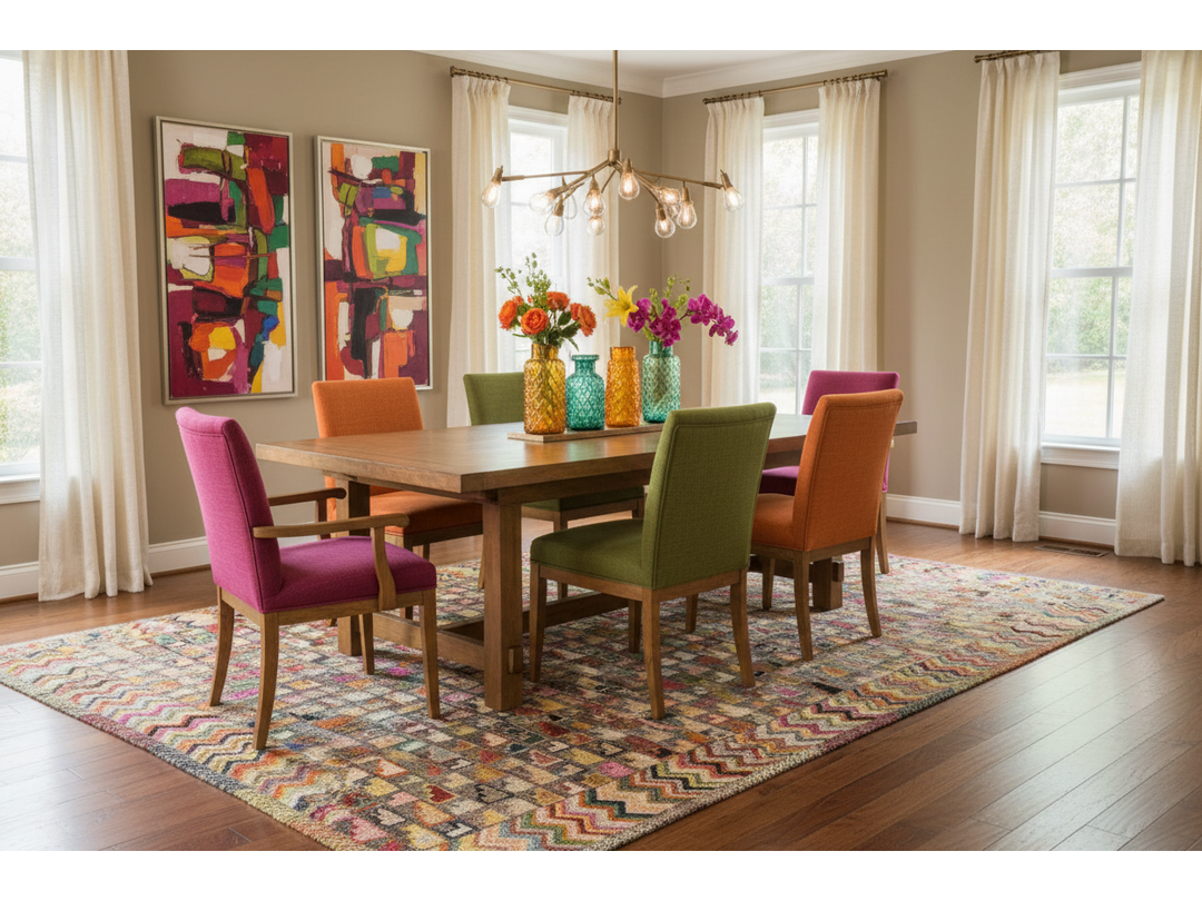 Modern Baluch Wool Rug 7 X 10
