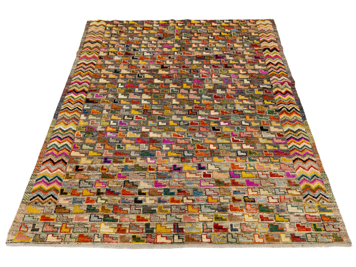 Modern Baluch Wool Rug 7 X 10