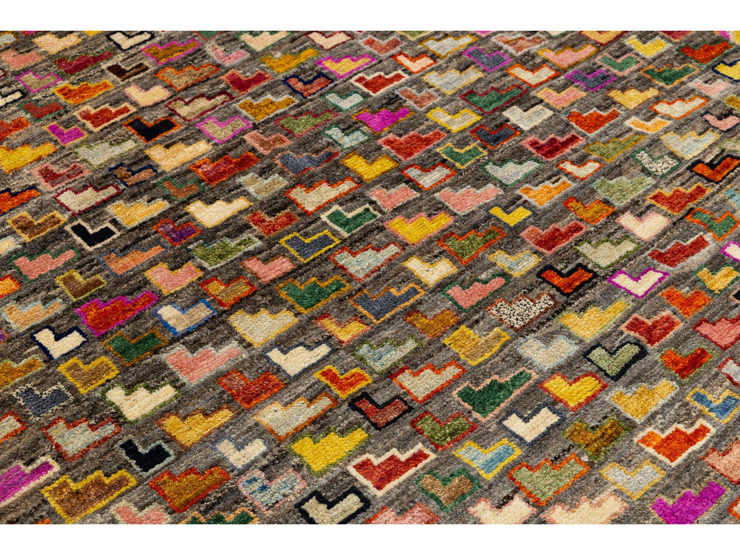 Modern Baluch Wool Rug 7 X 10