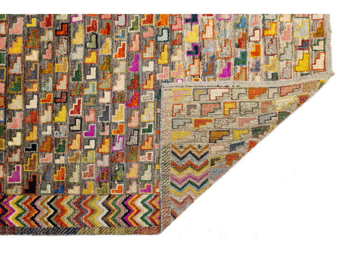 Modern Baluch Wool Rug 7 X 10
