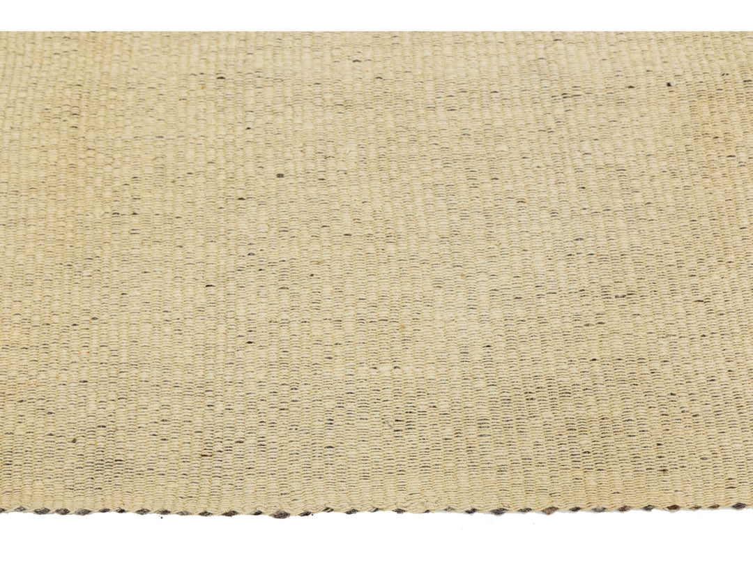 Modern Kilim Flatweave Wool Rug 9 X 13