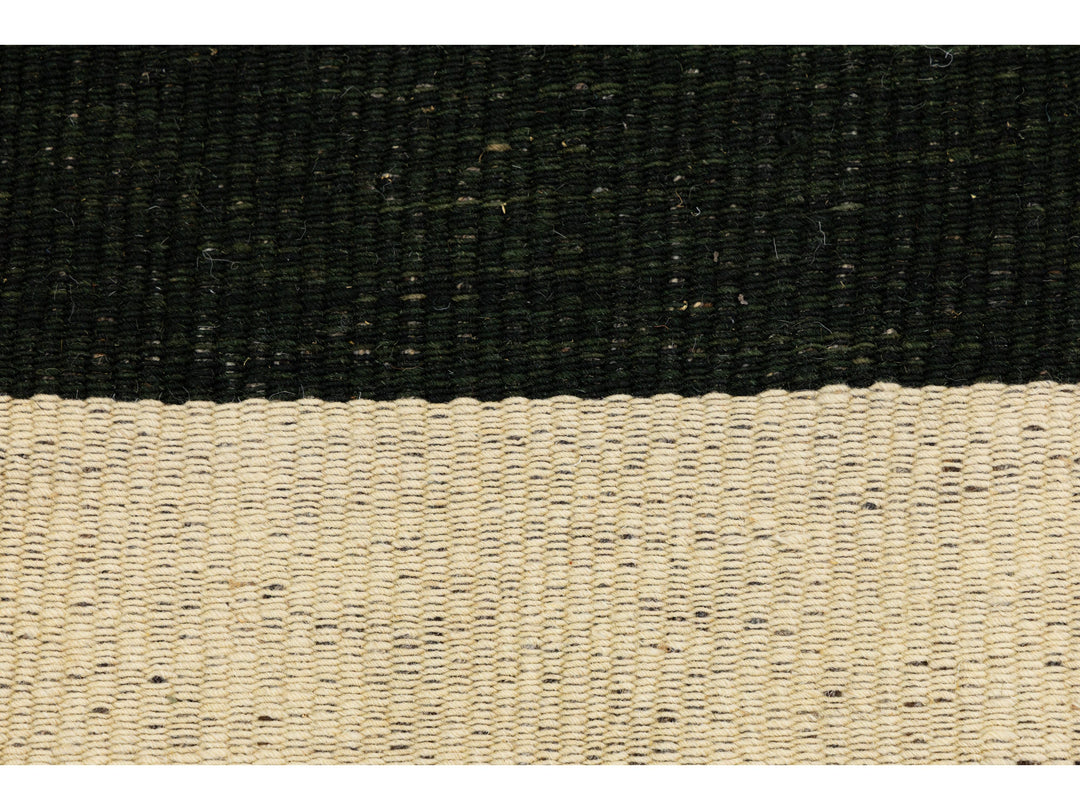 Modern Kilim Flatweave Wool Rug 9 X 13