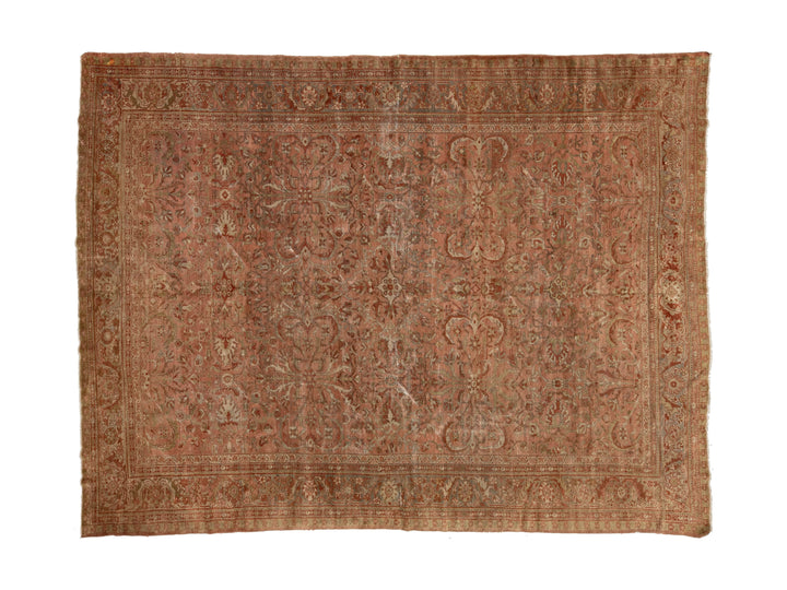 Antique Persian Mahal Wool Rug 9 X 12