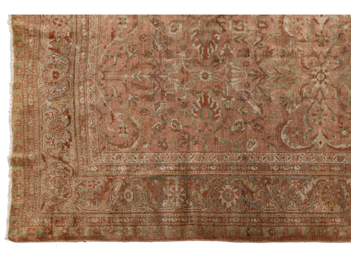 Antique Persian Mahal Wool Rug 9 X 12