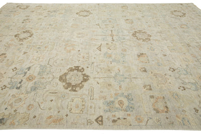 Modern Artisan Indian Wool Rug 10 X 14