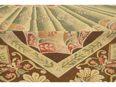 European Savonnerie Wool Rug 12 X 15