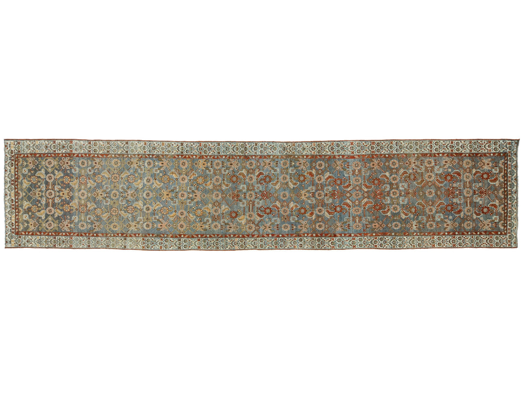 Antique Malayer Wool Runner 3 X 13