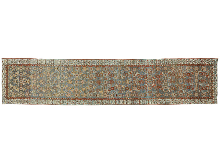 Antique Malayer Wool Runner 3 X 13