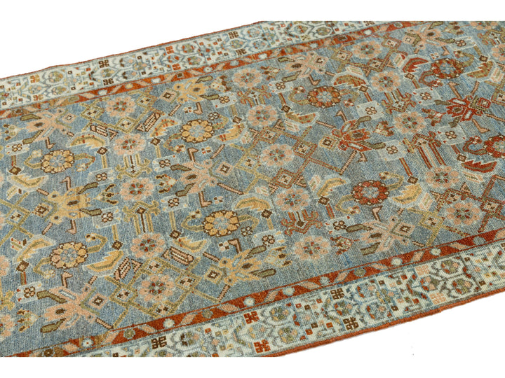 Antique Malayer Wool Runner 3 X 13