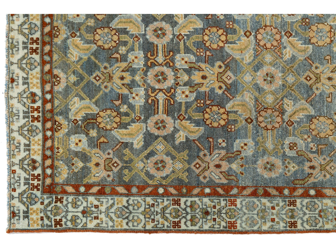 Antique Malayer Wool Runner 3 X 13
