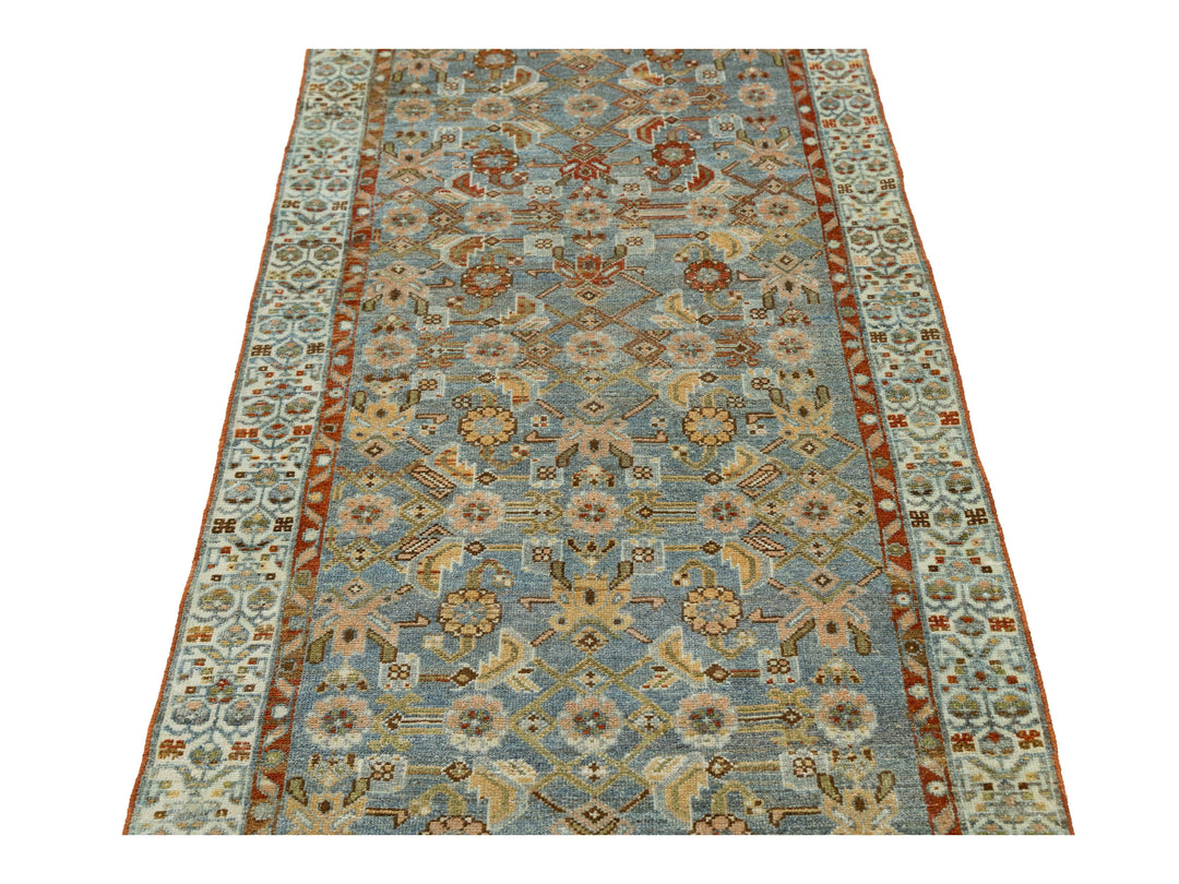 Antique Malayer Wool Runner 3 X 13