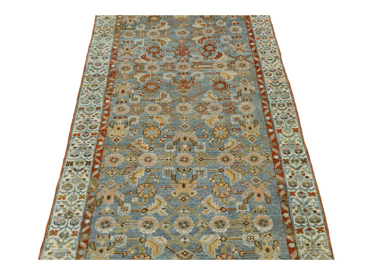 Antique Malayer Wool Runner 3 X 13