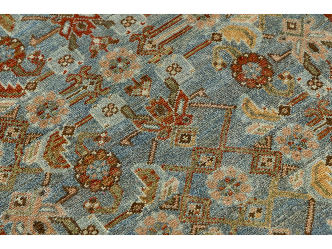 Antique Malayer Wool Runner 3 X 13