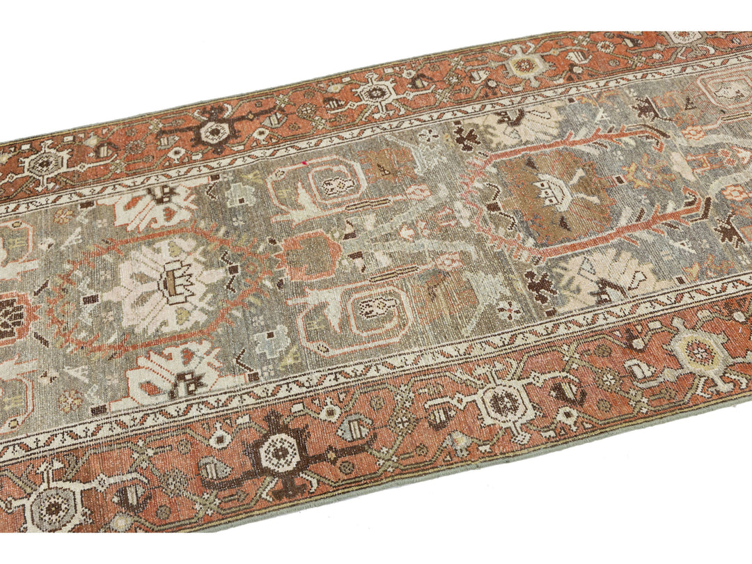 Antique Malayer Wool Runner 3 X 15
