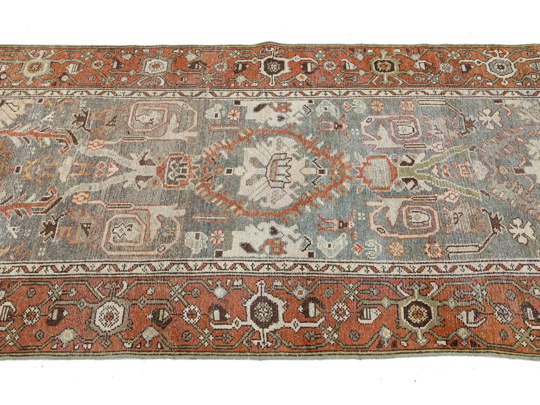 Antique Malayer Wool Runner 3 X 15