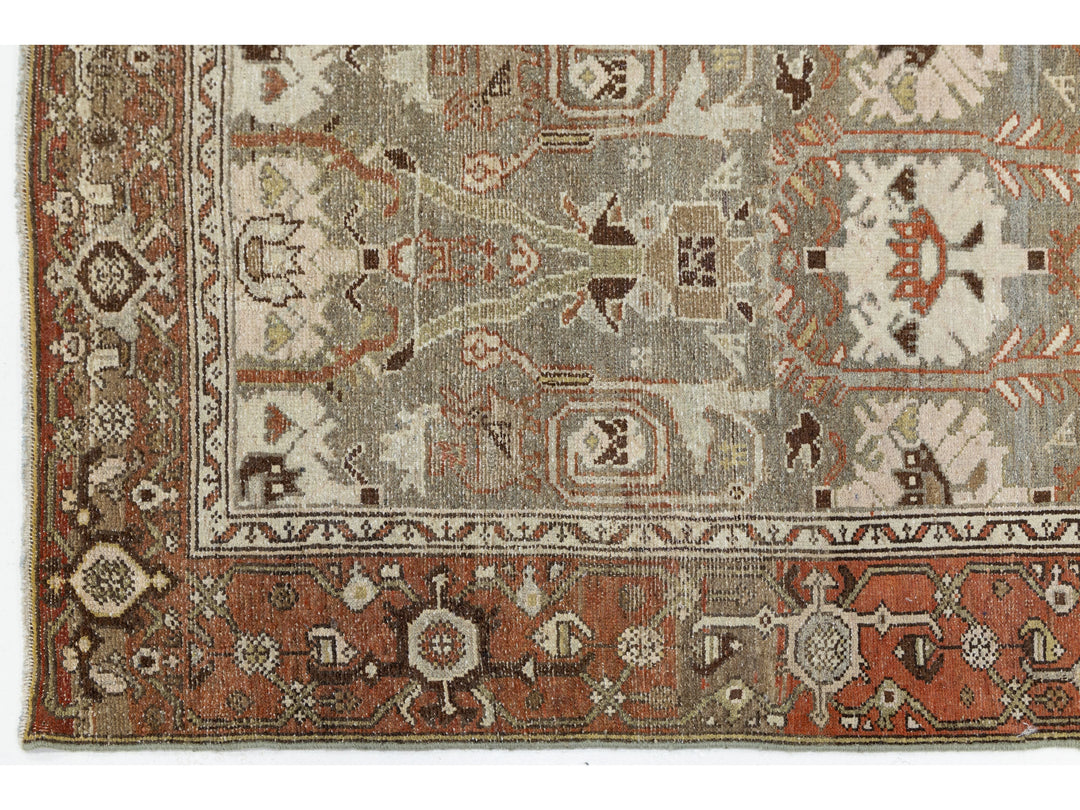 Antique Malayer Wool Runner 3 X 15