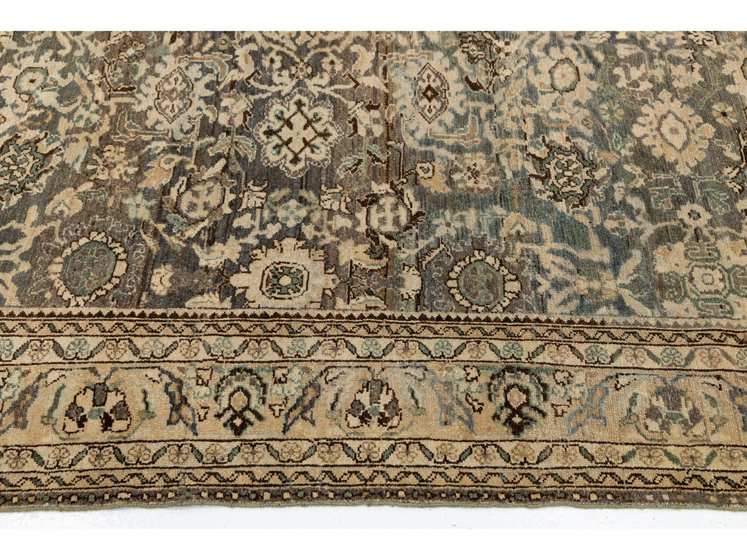 Antique Malayer Wool Rug 7 X 10