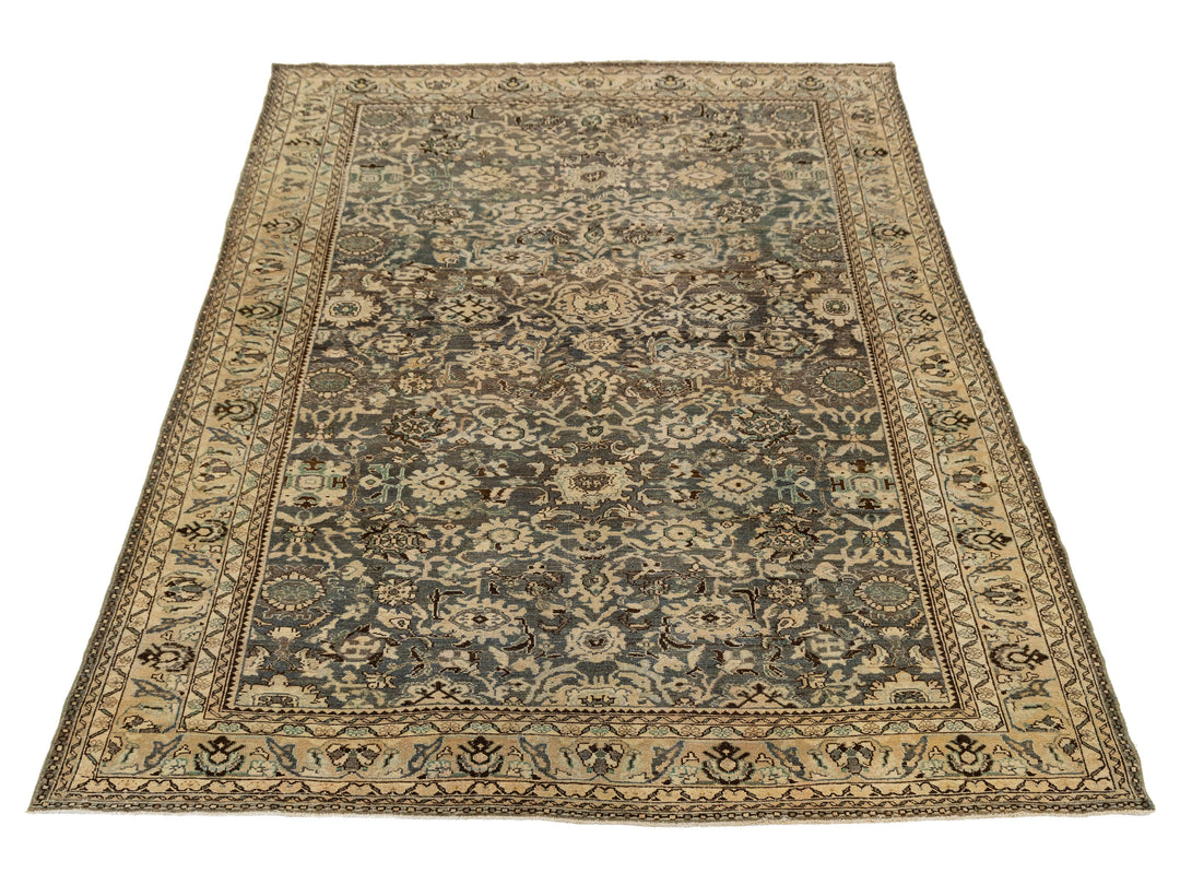 Antique Malayer Wool Rug 7 X 10