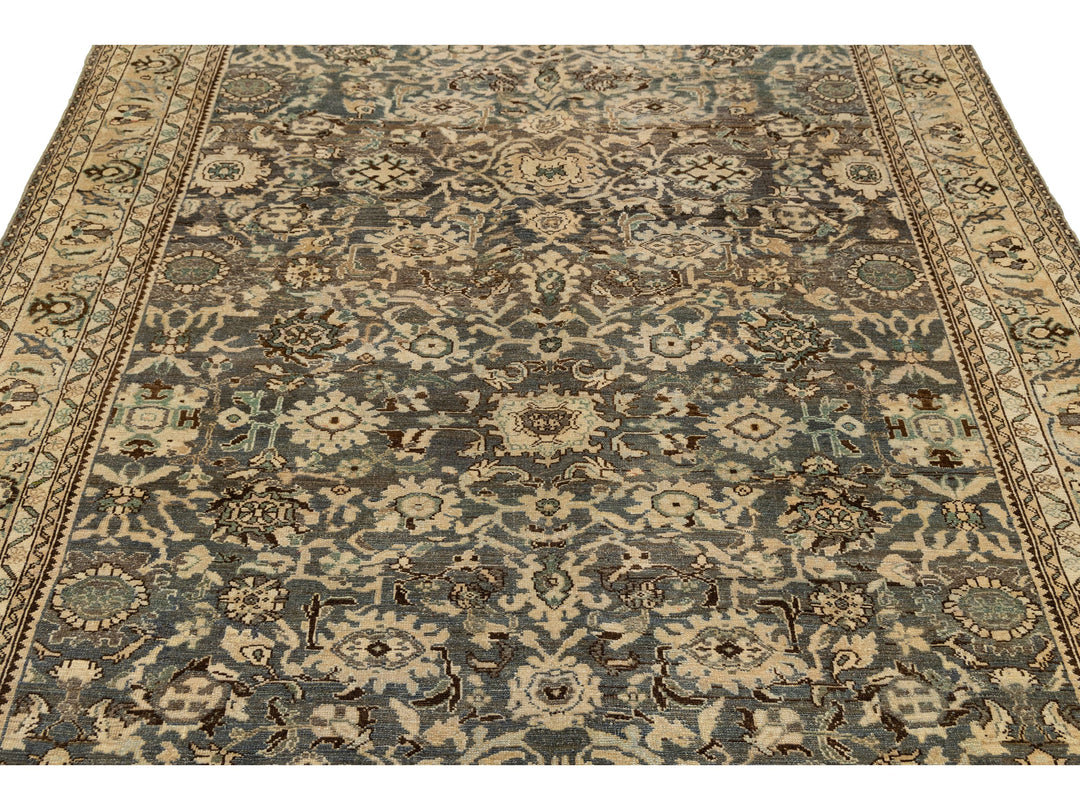 Antique Malayer Wool Rug 7 X 10