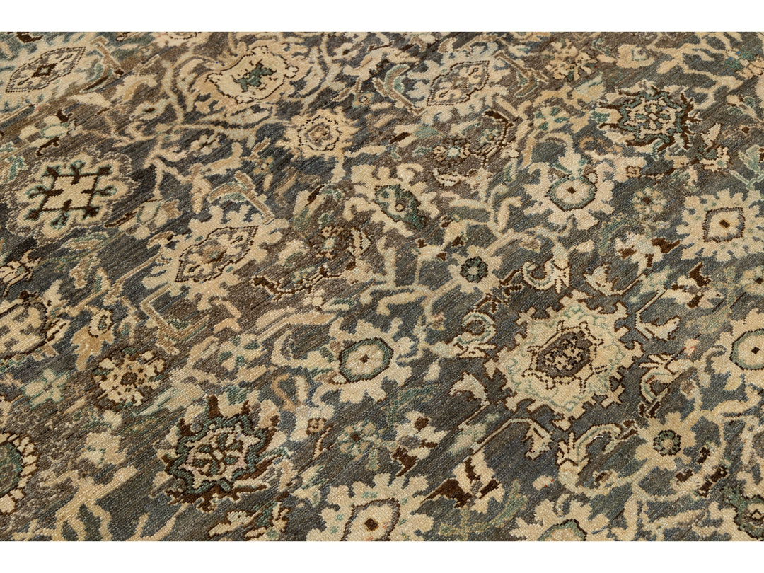 Antique Malayer Wool Rug 7 X 10