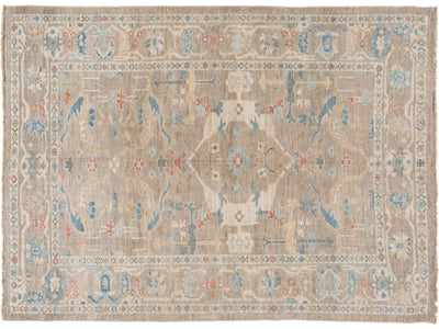 Modern Sultanabad Wool Rug 7 X 10