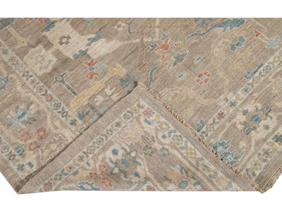 Modern Sultanabad Wool Rug 7 X 10