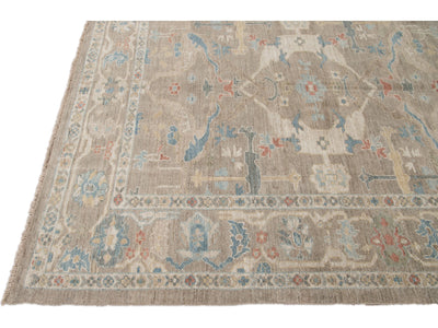 Modern Sultanabad Wool Rug 7 X 10