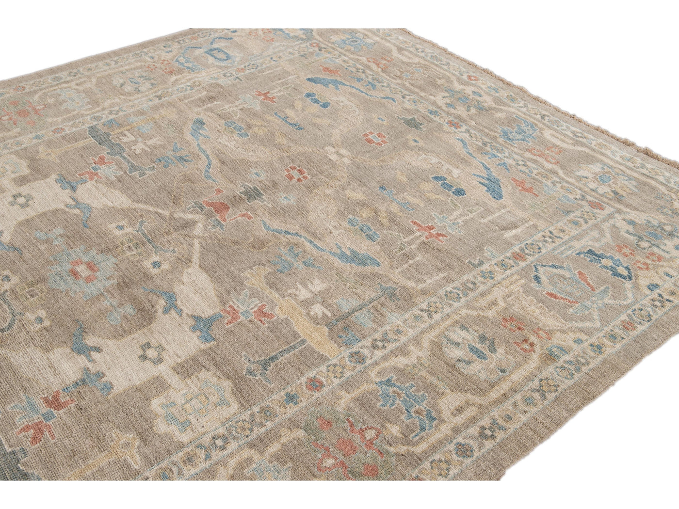 Modern Sultanabad Wool Rug 7 X 10