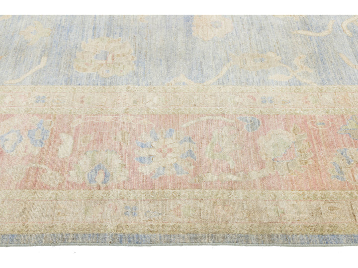 Modern Oushak Wool Rug 13 X 13