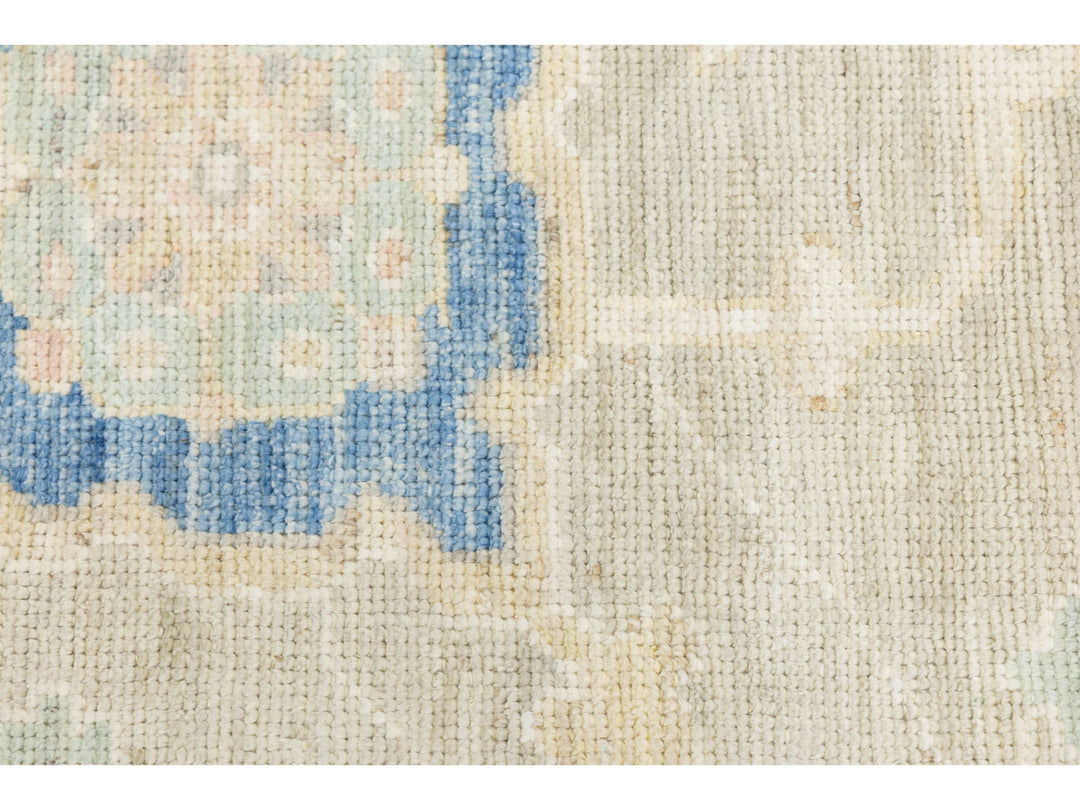 Modern Oushak Wool Rug 12 X 15