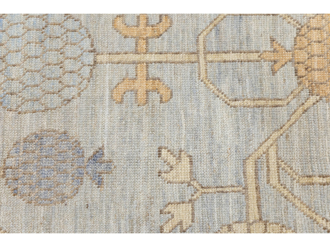 Modern Khotan Wool Rug 13 X 21