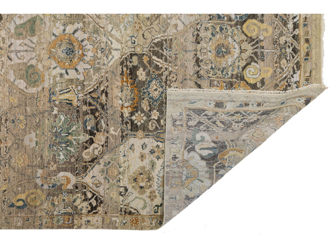 Contemporary Transitional Wool Rug 9 X 12