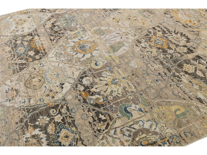 Contemporary Transitional Wool Rug 9 X 12