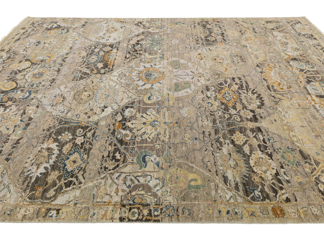 Contemporary Transitional Wool Rug 9 X 12
