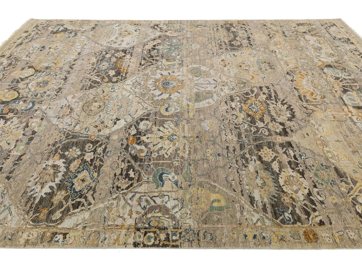 Contemporary Transitional Wool Rug 9 X 12