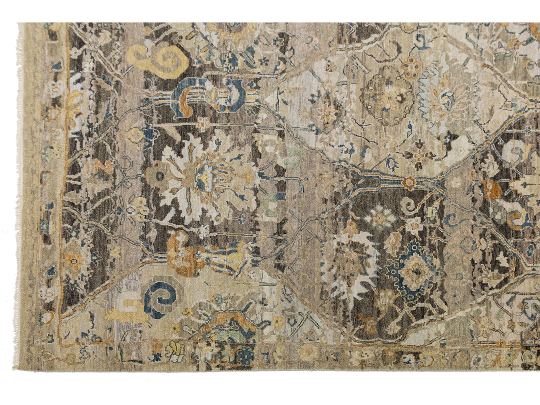 Contemporary Transitional Wool Rug 9 X 12