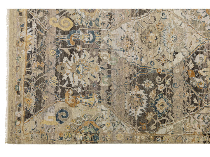 Contemporary Transitional Wool Rug 9 X 12