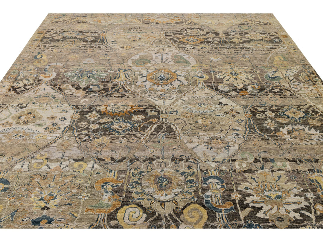 Contemporary Transitional Wool Rug 9 X 12