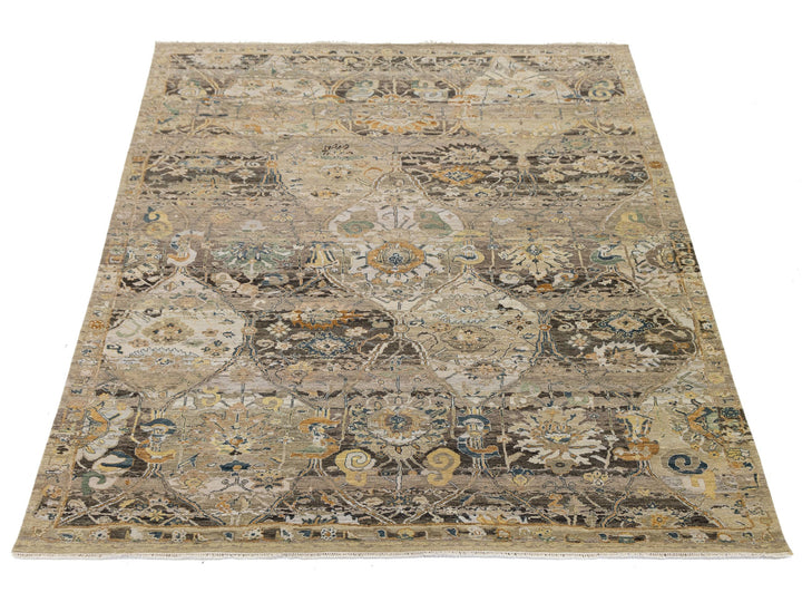 Contemporary Transitional Wool Rug 9 X 12