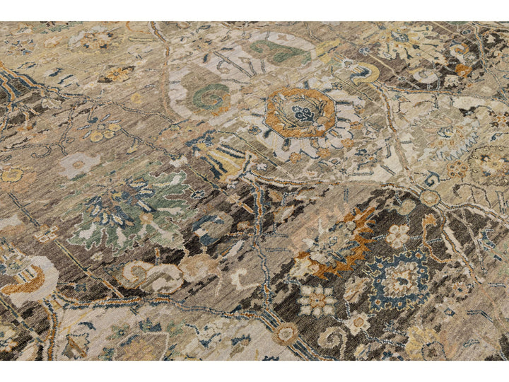 Contemporary Transitional Wool Rug 9 X 12