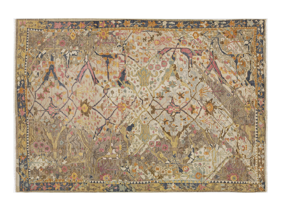 Modern Bidjar Wool Rug 9 X 14