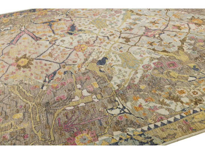 Modern Bidjar Wool Rug 9 X 14