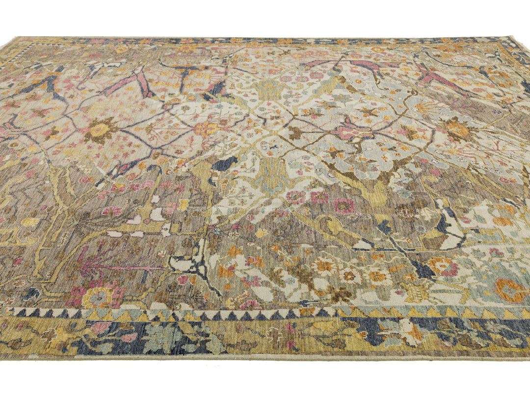 Modern Bidjar Wool Rug 9 X 14