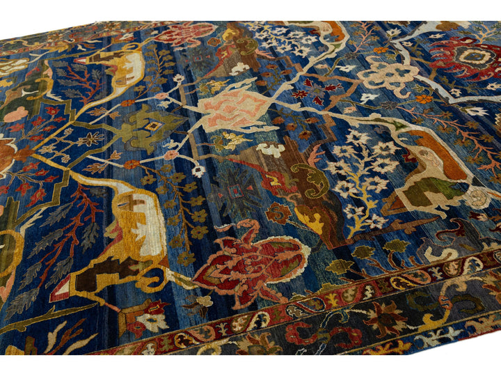 Modern Bidjar Wool Rug 9 X 12