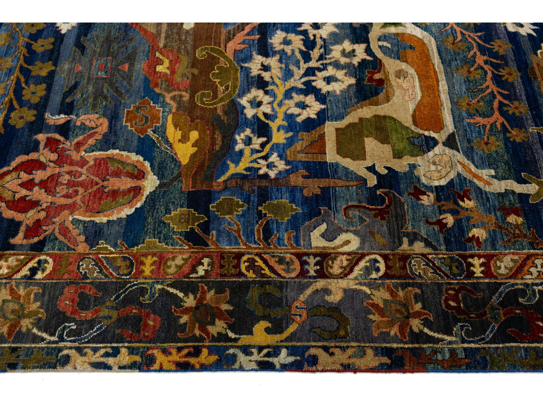 Modern Bidjar Wool Rug 9 X 12