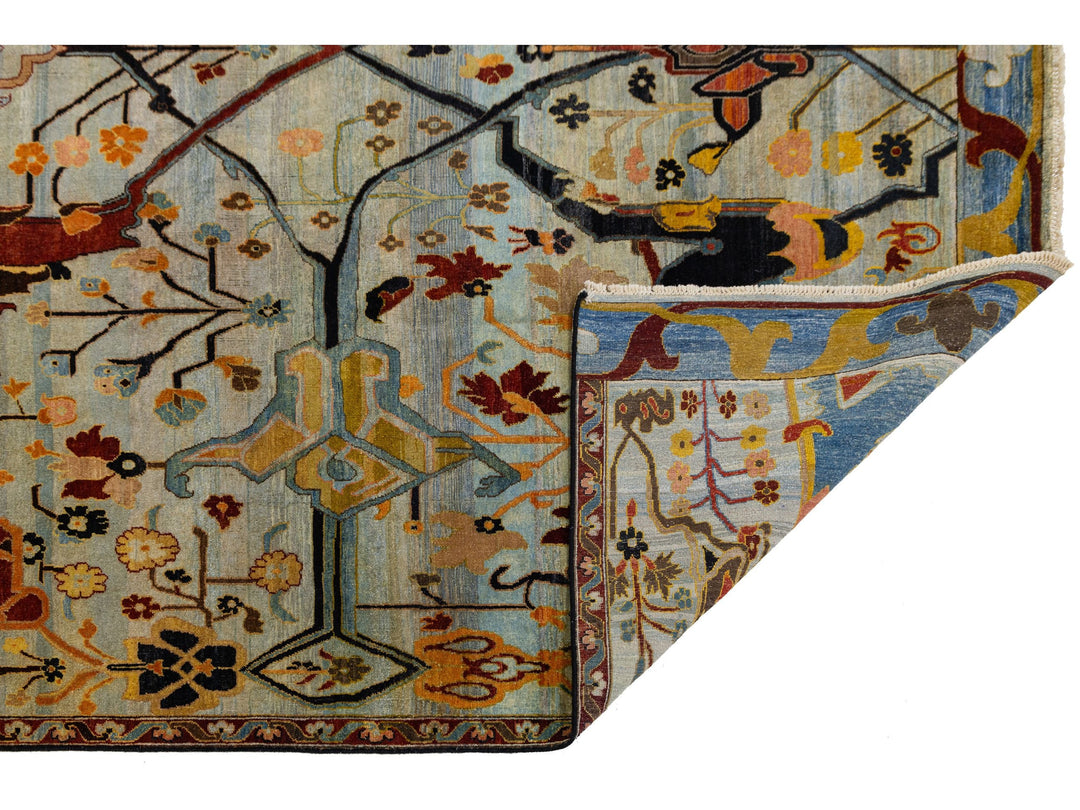 Modern Bidjar Wool Rug 9 X 12