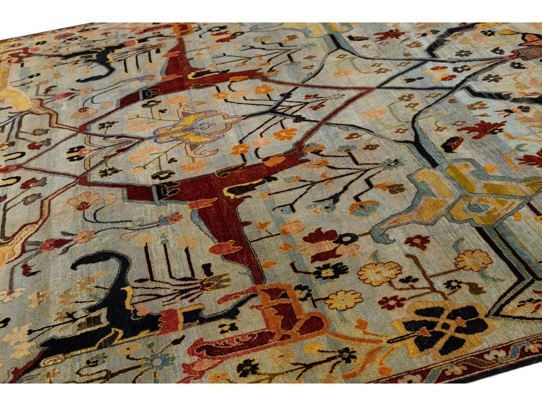Modern Bidjar Wool Rug 9 X 12