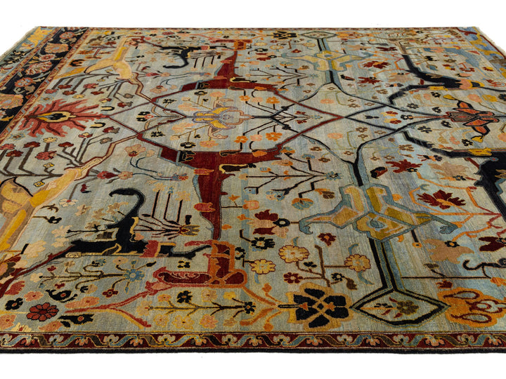 Modern Bidjar Wool Rug 9 X 12