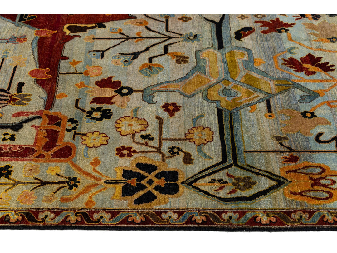 Modern Bidjar Wool Rug 9 X 12