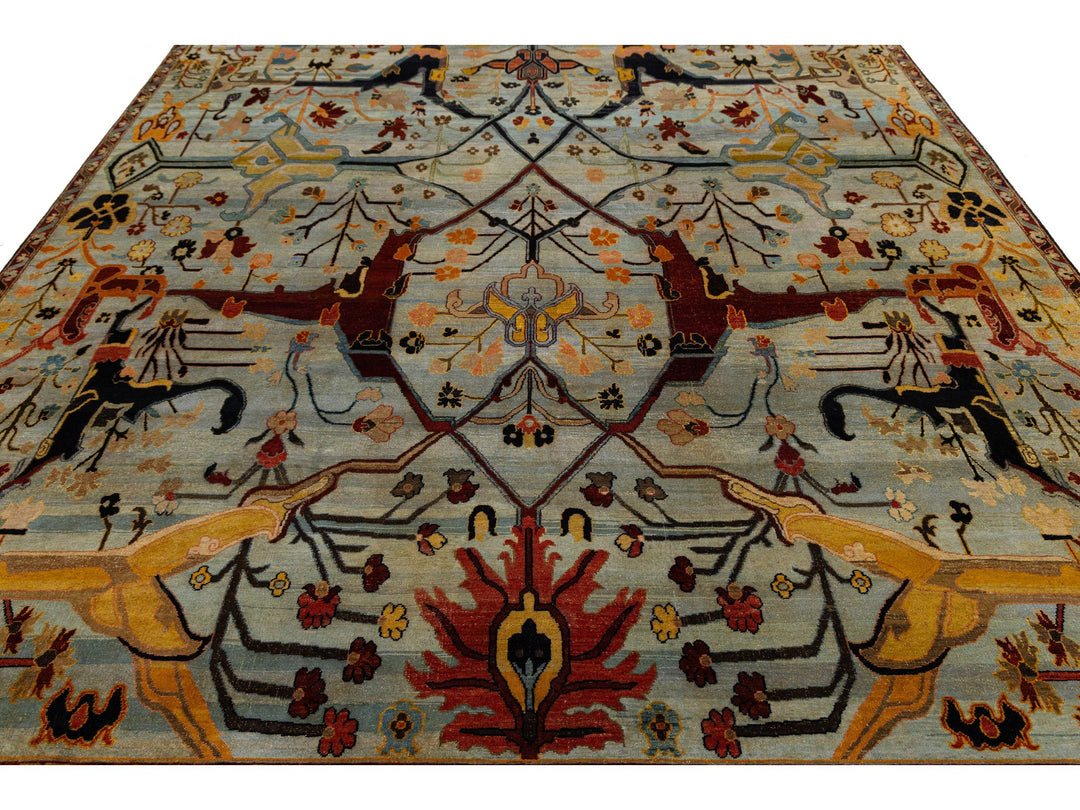 Modern Bidjar Wool Rug 9 X 12